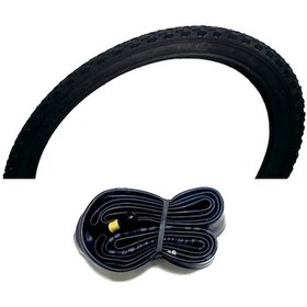 Resim Bisiklet 12 Jant Dış Ve İç Lastik Seti Siyah 