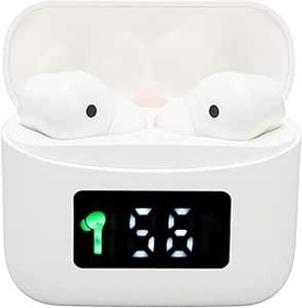Resim Bluetooth 5.2 Kulak İçi Kulaklıklar, Spor Gürültü Azaltma Kulaklıkları, Kablosuz Optik Sensör Teknolojisi IPX5 Oyun Için Derin Suya Dayanıklı Kulaklık (Beyaz) 
