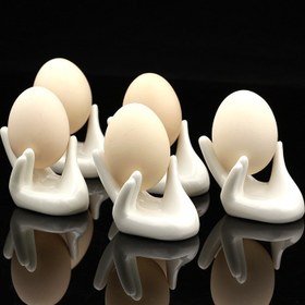 Resim 4 adet Mini Seramik El Şeklinde Hava Bitkisi Tutucuları - Masa, Tezgah ve Raf Gösterimi için Dekoratif Beyaz Tillandsia Standları, Çağdaş Stil, Elektrik Gerektirmez, Ev Dekoru için Mükemmel, Hava Bitkisi Gösterimi | Modern Dekor | Dayanıklı Seramik, Hava Bitkisi Tutucu, Ev için Dekoratif Porselen, Seramik, Donut Standı, Raf, Buffet Gösterimi, Kurabiye Standı, Gıda Gösterimi, Tatlı Gösterimi Standı, Cupcake Standı 