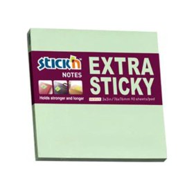 Resim Hopax Stıckn Yapışkanlı Not Kağıdı Extra 90 Yaprak 76x76 Mm Pastel Yeşil 