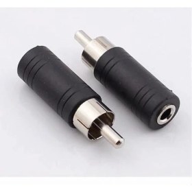 Resim Platoon Rca Erkek 3.5 mm Stereo Dişi 