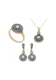 Resim Gümüş Elmas Model Bayan Set 49338076 