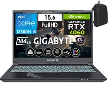 Resim Gigabyte G5 Kf-Intel Core I5-12500H 32GB 1tb SSD 8GB\u002FRTX4060 WINDOWS11PRO 15.6\ 144 Hz Fhd IPS Taşınabilir Bilgisayar WE3EE313SD46+WEBLEGELSINÇANTA 