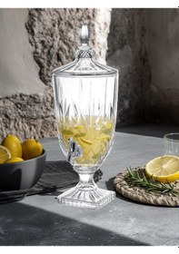 Resim Paçi Vitrella 3000 Ml Cam Şerbetlik Musluklu Cam Meşrubat & Limonata Dispenseri 