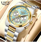 Resim Fochsia Lıge Erkek Kol Saati Çok Fonksiyonlu Kronograf Altın Beyaz İki Renk Seçenekli Diğer 