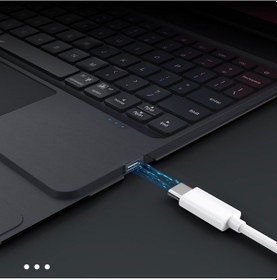 Resim Daphnela Samsung Uyumlu A9 Tablet Klavyeli Kılıf 