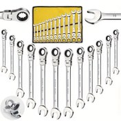 Resim 6-32mm tüm anahtarlar için uygun fiyatlı aktivite ratchet anahtar hızlı anahtar çift başlı iki yönlü erik çiçeği açma otomatik tamir canlı çift amaçlı anahtar aleti DIY profesyonel araçlar donanım araçları el araçları otomatik tamir araçları 