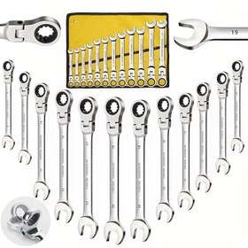 Resim 6-32mm tüm anahtarlar için uygun fiyatlı aktivite ratchet anahtar hızlı anahtar çift başlı iki yönlü erik çiçeği açma otomatik tamir canlı çift amaçlı anahtar aleti DIY profesyonel araçlar donanım araçları el araçları otomatik tamir araçları 