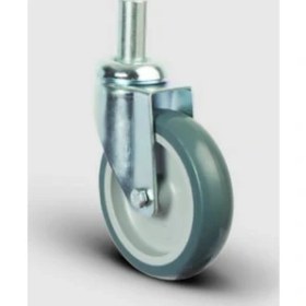 Resim Oynak Pim Bağlantılı, Burçlu, Termoplastik Kauçuk Hafif Sanayi Tekerleği Çap:100 - Er03 Mkt 100 