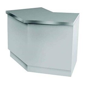 Resim Öztiryakiler Nötr Servis Bankosu Açılı Ara Raflı 150x70 CM 
