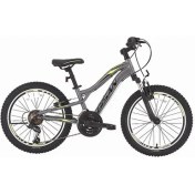 Resim Bisan Buffalo Çocuk Bisikleti 30 cm V 24 Jant 18 Vites Füme Siyah Sarı 