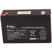 Resim Ttec 6V 12AH Bakımsız Kuru Akü 