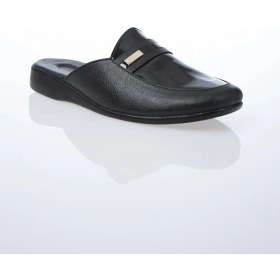 Resim Erkekler için Pierre Cardin PC-0291 3309 Rugan Siyah Terlik Düz Topuklu Konfor ve Şıklık Sunar 