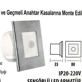Resim Sensörlü Led Armatür 3 Renk Seçenekli Krd03 Ip20 - 220V 