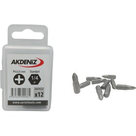 Resim Akdeniz AKD/225 1/4 Yıldız PH2X25 mm 48 Adet Bits Uç 