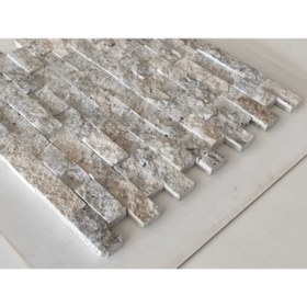 Resim Polen Stone Silver (GÜMÜŞ) Traverten Patlatma Duvar Kaplama Taş 