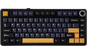 Resim Aula F75 Mekanik RGB TKL Gray Switch Kablosuz Makrolu Hot Swap Klavye Siyah 