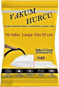 Resim 10'lu Set Large 50x70 cm Vakumlu Hurç - Vakumlu Poşet - 