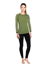 Resim Thermoform Ultimate Merino Kadın Seamless Termal Uzun Kollu İçlik Seti Yeşil Çok Renkli 