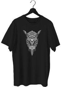 Resim BLUU Owl Sporcu T-shirt Bisiklet Yaka 