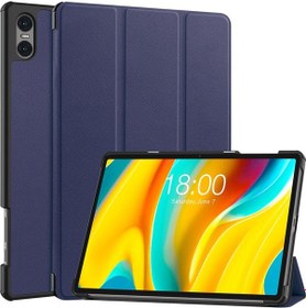Resim Csdake Teclast T50 Pro Uyumlu Akıllı Pu Deri Darbeye Dayanıklı Üç Katlı Stand Tablet Kılıfı 