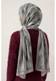 Resim Silk Home Su Yolu Desen Gri 75x195 Soft Şal Çok Renkli 
