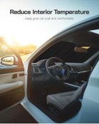 Resim 20062015 İçin Ön Cam Güneş Gölgesi Mazda Mx5 Miata. Depolama Çantası İle Ön Pencere Güneşlik 