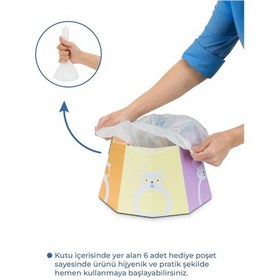 Resim Babyjem Karton Seyahat Lazımlığı Desenli Beyaz 