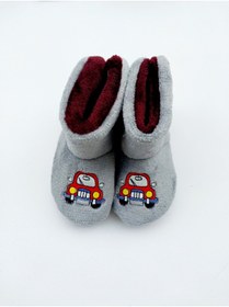 Resim Rebada Bebek Panduf Kaydırmaz Kumaş Taban Bebek-çocuk Panduf 