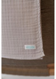 Resim Organik Pamuk Ekstra Yumuşak 4 Katlı Müslin Battaniye 85x100 CM Bej 