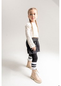 Resim Mnpc Kız Çocuk Bej Hakiki Deri Suya Dayanıklı Postal 25k3b11066164 Bej 