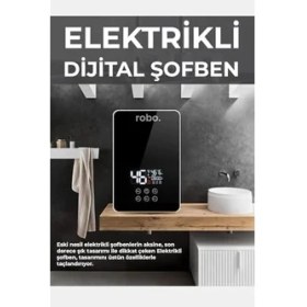 Resim Skygo Robo Dijital Akıllı Şofben - (Duş Başlığı Hediyeli) 
