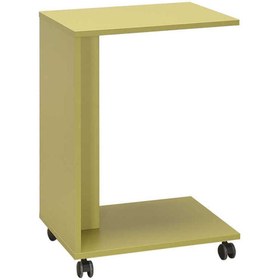 Resim Adore Mobilya Çok Amaçlı Tekerlekli C Koltuk Sehpası-yeşil 35x65x45 Cm (gxyxd) 