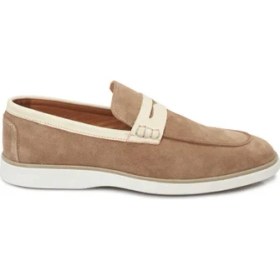 Resim Tergan Vizon Hakiki Süet Deri Erkek Loafer - E24I1AY56749-A02 