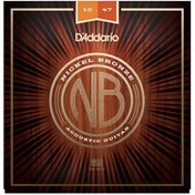 Resim D'Addario NB1047 Nickel Bronze Akustik Gitar Teli Extra Light 10-47 