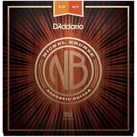 Resim D'Addario NB1047 Nickel Bronze Akustik Gitar Teli Extra Light 10-47 