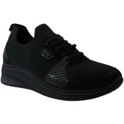 Resim Forelli 54703-G Tazia Siyah Kadın Comfort Spor Ayakkabı Siyah 