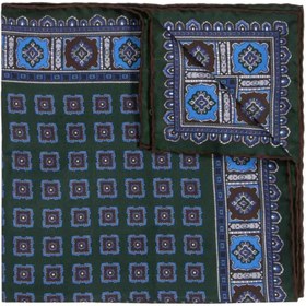 Resim Flowers Primitivo Silk Cep Mendili 