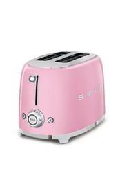Resim Smeg 50's Style Pembe Kettle - 1x2 Ekmek Kızartma Makinesi Ve Filtre Kahve Makine Seti 