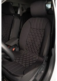 Resim Space Elegance 2'li Koltuk Kılıfı Set Minder Siyah / Klmny530 