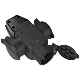 Resim Brennenstuhl Schuko-gummik Serisi Ip44 Lisanslı Dış Mekan Kullanımına Uygun 3 Soketli Golyat Priz Kablosuz 