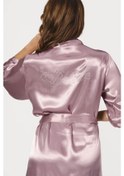 Resim Nbb Kadın Vizon Bride Saten Sabahlık 001 
