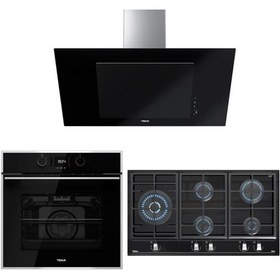 Resim Teka HLB 840 SS -GZC 95320 XBC BK- DVT 98660 TBS BK Siyah Ankastre Set 
