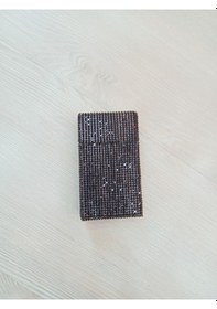 Resim Nesgıft Siyah Swarovski Taşlı Touch Sigara Kutusu 