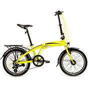 Resim Bisan Fx 3500 V 20 Jant 32k Altus Katlanır Bisiklet Sarı Siyah Beyaz 