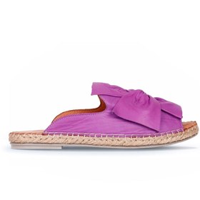 Resim Bueno Shoes Lila Deri Kadın Espadril Terlik 01wn1632 