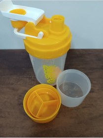 Resim Sızdırmaz Ve Ve Vidalı Kapaklı Plastik Shaker Seşaf Sarı 