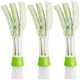 Resim 3 Parçalı Araba Havalandırma Menfezi Toz Alma Fırçası, Verimli Temizlik İçin Otomotiv Klima Fırçası Seti 