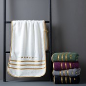 Resim 5 adet lüks mercan polar kumaş, 34.8cm x 74.93cm ölçülerinde, süper emici, hızlı kuruyan, yumuşak ve kabarık havlu seti - otel, spor, seyahat, fitness, yoga için ideal banyo malzemeleri 