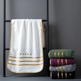 Resim 5 adet lüks mercan polar kumaş, 34.8cm x 74.93cm ölçülerinde, süper emici, hızlı kuruyan, yumuşak ve kabarık havlu seti - otel, spor, seyahat, fitness, yoga için ideal banyo malzemeleri 